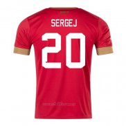 Camiseta Serbia Jugador Sergej Primera 2022