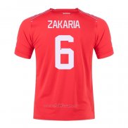 Camiseta Suiza Jugador Zakaria Primera 2022