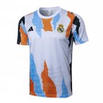 Camiseta de Entrenamiento Real Madrid 2024-2025 Blanco y Amarillo