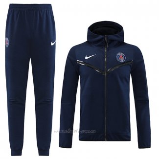 Chandal con Capucha del Paris Saint-Germain 2022-2023 Azul