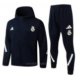 Chandal con Capucha del Real Madrid 2025-2026 Negro