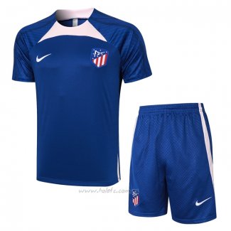 Chandal del Atletico Madrid Manga Corta 2023-2024 Azul - Pantalon Corto