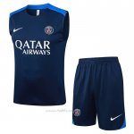 Chandal del Paris Saint-Germain Sin Mangas 2025-2026 Azul