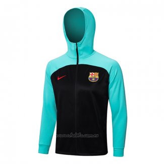 Chaqueta con Capucha del Barcelona 2022-2023 Azul y Negro