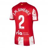 Camiseta Atletico Madrid Jugador J.M.Gimenez Primera 2021-2022