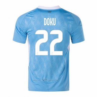 Camiseta Belgica Jugador Doku Segunda 2024