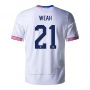 Camiseta Estados Unidos Jugador Weah Primera 2024