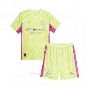 Camiseta Manchester City Portero Nino 2023-2024 Verde