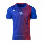 Camiseta Pre Partido del Paris Saint-Germain 2025-2026 Azul Rojo