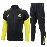 Chandal de Chaqueta del Real Madrid Nino 2025-2026 Gris Amarillo
