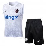 Chandal del Chelsea Sin Mangas 2025-2026 Blanco Gris