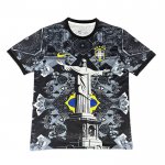 Camiseta Brasil Jesus 2025-2026 Negro Tailandia