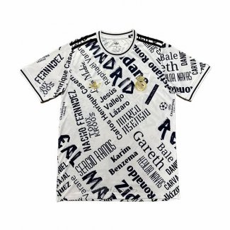 Camiseta Real Madrid Special 2025-2026 Blanco Negro Tailandia