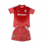 Camiseta Aston Villa Portero Nino 2025-2026 Rojo