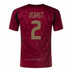 Camiseta Belgica Jugador Debast Primera 2024