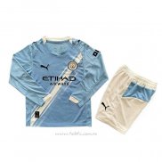 Camiseta Manchester City Primera Manga Larga Nino 2025-2026