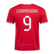 Camiseta Polonia Jugador Lewandowski Segunda 2022