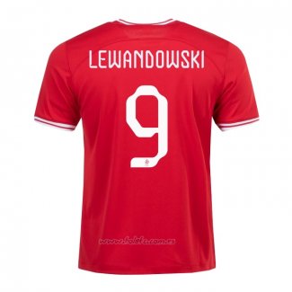 Camiseta Polonia Jugador Lewandowski Segunda 2022