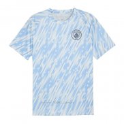 Camiseta Pre Partido del Manchester City 2025-2026 Azul