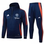 Chandal de Sudadera del Manchester United 2024-2025 Azul