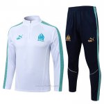 Chandal de Sudadera del Olympique Marsella Nino 2025-2026 Blanco