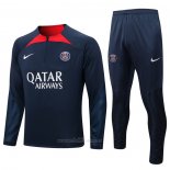 Chandal de Sudadera del Paris Saint-Germain 2022-2023 Azul Oscuro