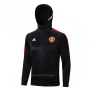 Chaqueta con Capucha del Manchester United 2022-2023 Negro