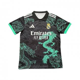 Camiseta Real Madrid Dragon 2025-2026 Negro Tailandia