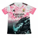 Camiseta Real Madrid Dragon 2025-2026 Rosa Negro Tailandia