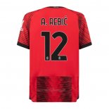 Camiseta AC Milan Jugador A.Rebic Primera 2023-2024