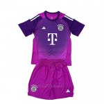 Camiseta Bayern Munich Portero Nino 2025-2026 Purpura