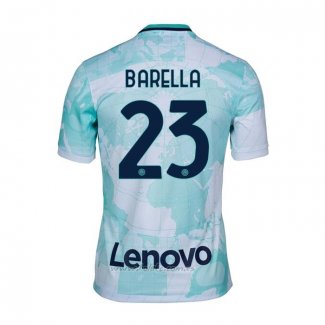 Camiseta Inter Milan Jugador Barella Segunda 2022-2023