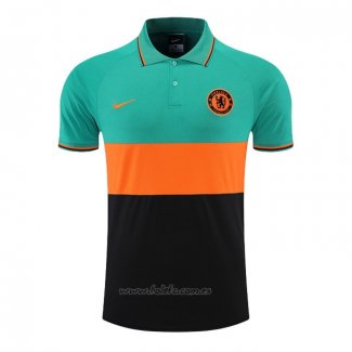 Camiseta Polo del Chelsea 2022-2023 Verde y Naranja