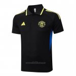 Camiseta Polo del Manchester United 2025-2026 Negro Amarillo