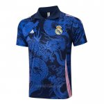 Camiseta Polo del Real Madrid Dragon 2024-2025 Azul