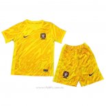 Camiseta Portugal Portero Nino 2024 Amarillo