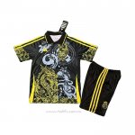 Camiseta Real Madrid Dragon Nino 2025-2026 Negro Amarillo