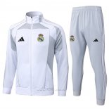 Chandal de Chaqueta del Real Madrid 2025-2026 Blanco Gris
