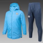 Chandal de Invierno del Manchester City 2025-2026 Azul Blanco