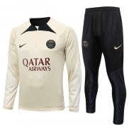 Chandal de Sudadera del Paris Saint-Germain Nino 2023-2024 Amarillo