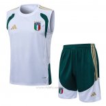 Chandal del Italia Sin Mangas 2025-2026 Blanco