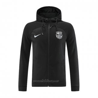 Chaqueta con Capucha del Barcelona 2022-2023 Negro