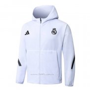 Chaqueta con Capucha del Real Madrid 2025-2026 Blanco