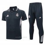Conjunto Polo del Real Madrid 2025-2026 Gris Rosa