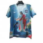 Camiseta Brasil Jesus 2025-2026 Azul Tailandia