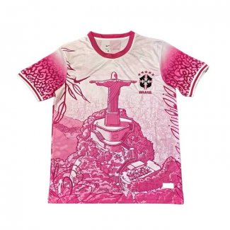 Camiseta Brasil Jesus 2025-2026 Rosa Tailandia