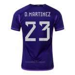 Camiseta Argentina Jugador D.Martinez Segunda 2022