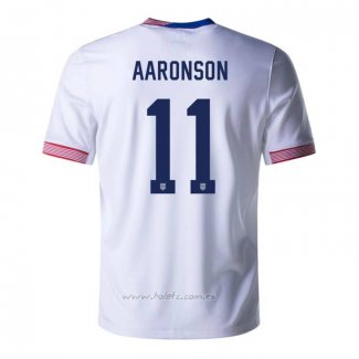 Camiseta Estados Unidos Jugador AAronson Primera 2024