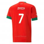 Camiseta Marruecos Jugador Ziyech Primera 2022