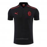 Camiseta Polo del AC Milan 2022-2023 Negro